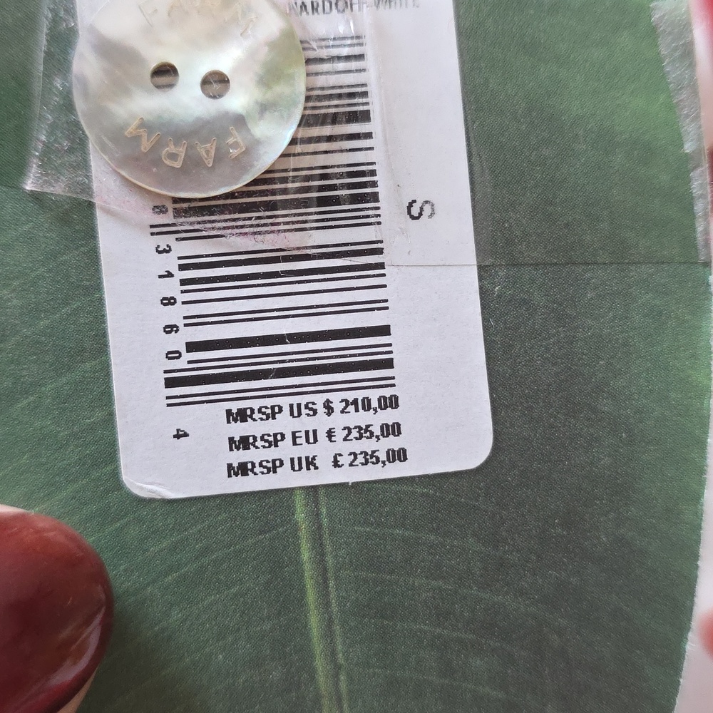 NWT FARM RIO | $210 Romantic Orchard Mini Dress (Missing Buttons) - Picture 11 of 12